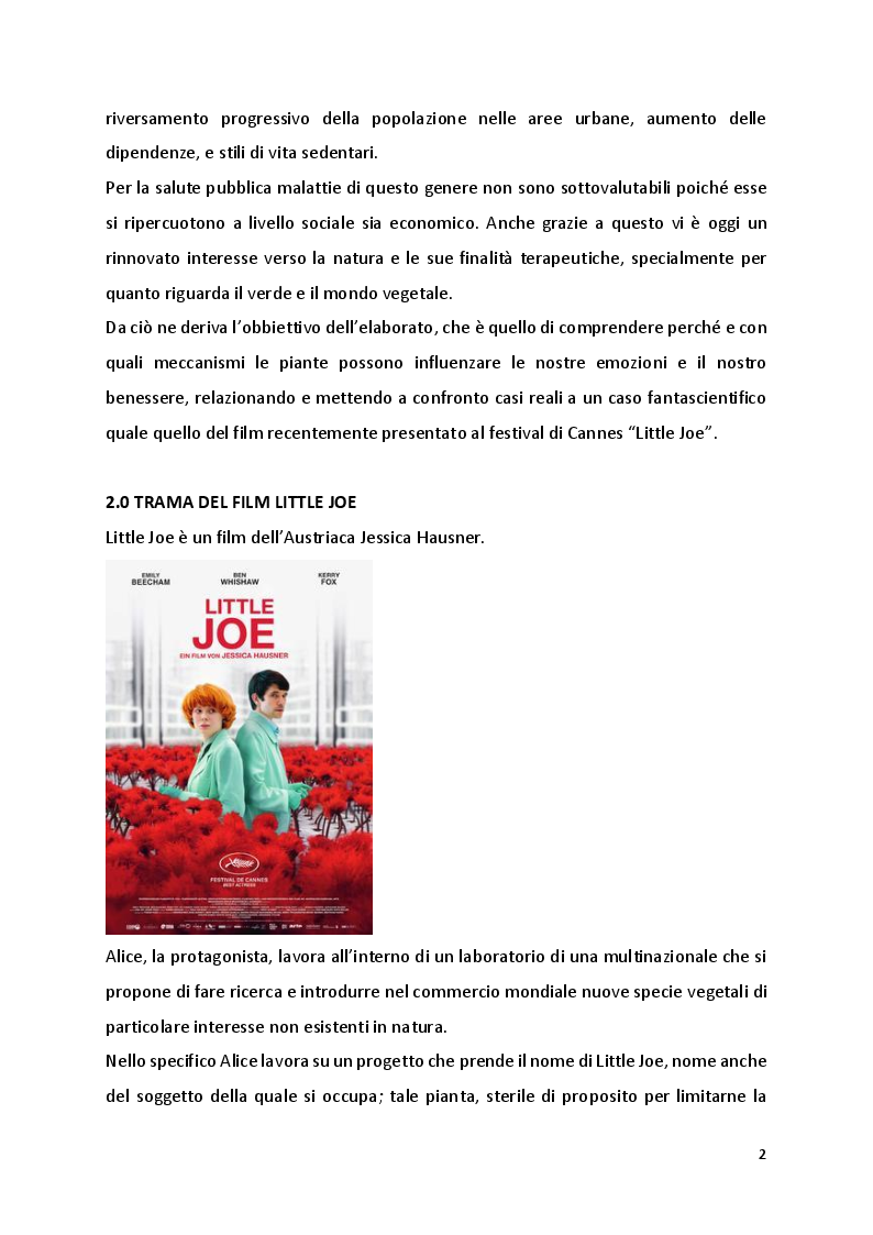 Anteprima della tesi: Little Joe: Mondo vegetale tra fantascienza e realtà, Pagina 4