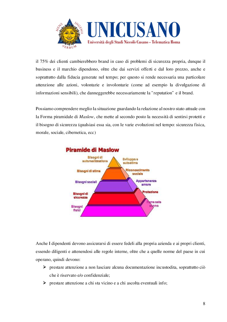 Anteprima della tesi: Cyber Security Compliance e privacy Come fattore reputazionale dell’impresa, Pagina 5