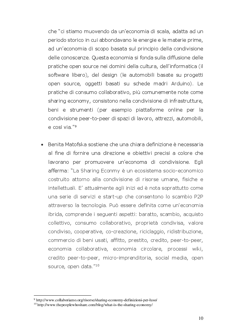 Estratto dalla tesi: Gli effetti della Sharing Economy nel settore moda. Il caso Dress You Can
