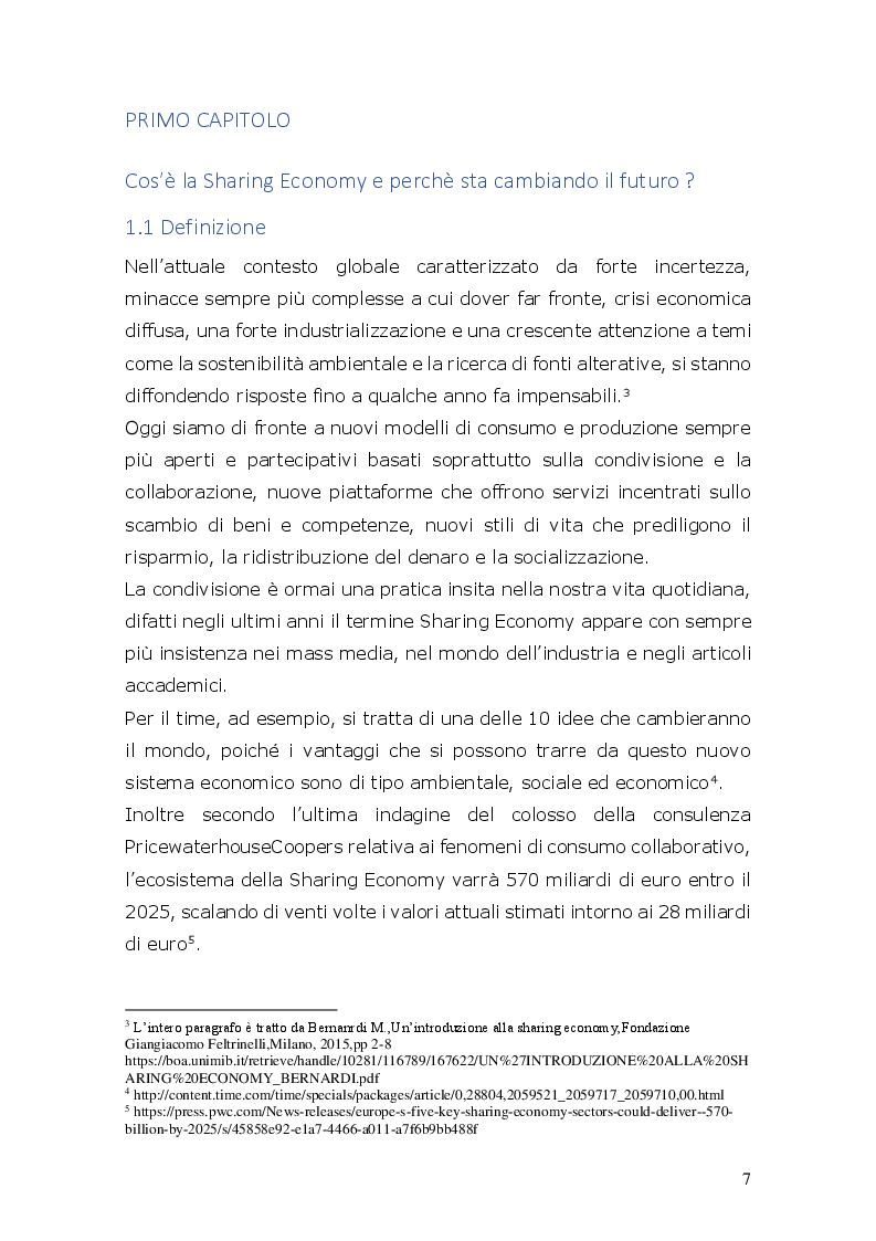 Anteprima della tesi: Gli effetti della Sharing Economy nel settore moda. Il caso Dress You Can, Pagina 6