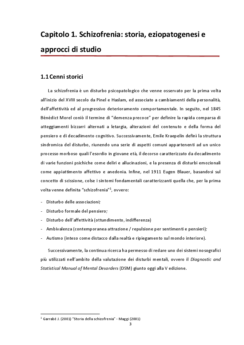 Anteprima della tesi: Analisi delle concentrazioni e distribuzioni delle dimensioni del DNA libero circolante nella schizofrenia mediante spettroscopia di correlazione alla fluorescenza, Pagina 3