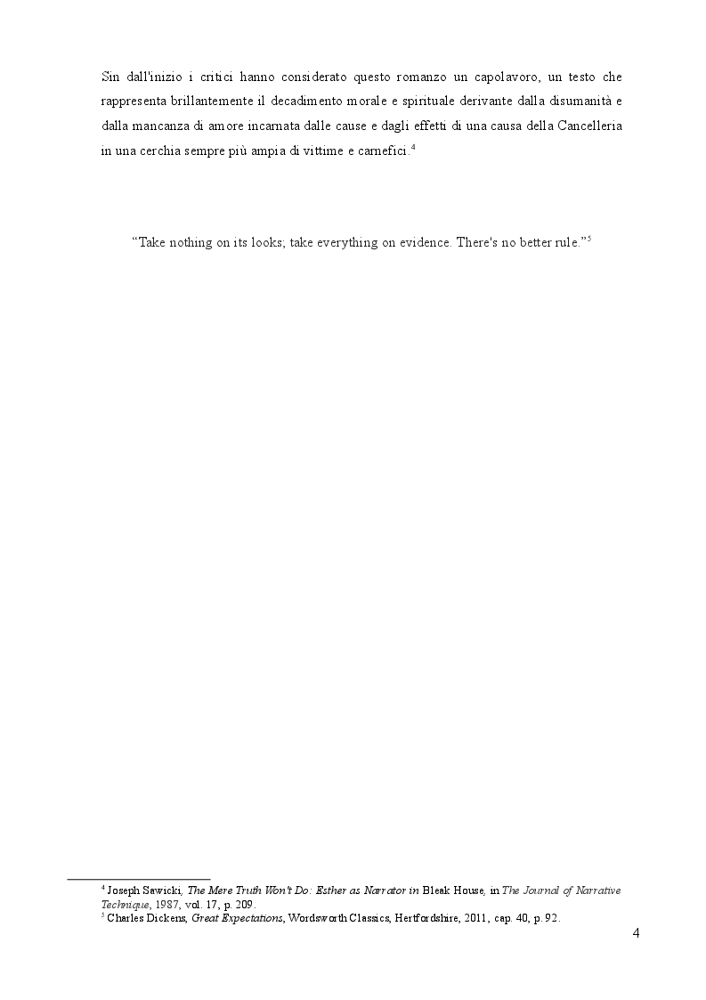 Anteprima della tesi: Nel labirinto. Bleak House di Charles Dickens, Pagina 3