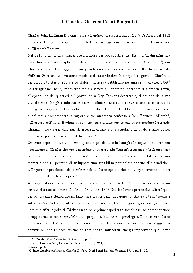 Anteprima della tesi: Nel labirinto. Bleak House di Charles Dickens, Pagina 4