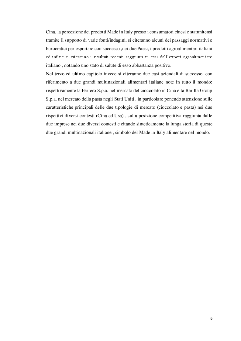 Anteprima della tesi: Strategie del Made In Italy: Un confronto tra USA e Cina, Pagina 3