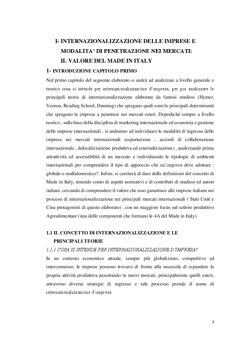 Anteprima della tesi: Strategie del Made In Italy: Un confronto tra USA e Cina, Pagina 4