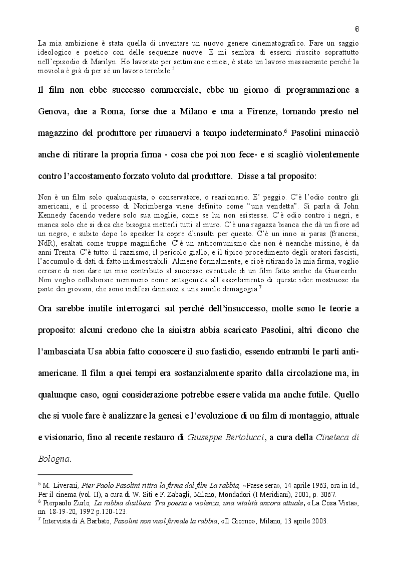 Anteprima della tesi: La rabbia di Pasolini: genesi, restauro ed iconografia di un film sperimentale, Pagina 4