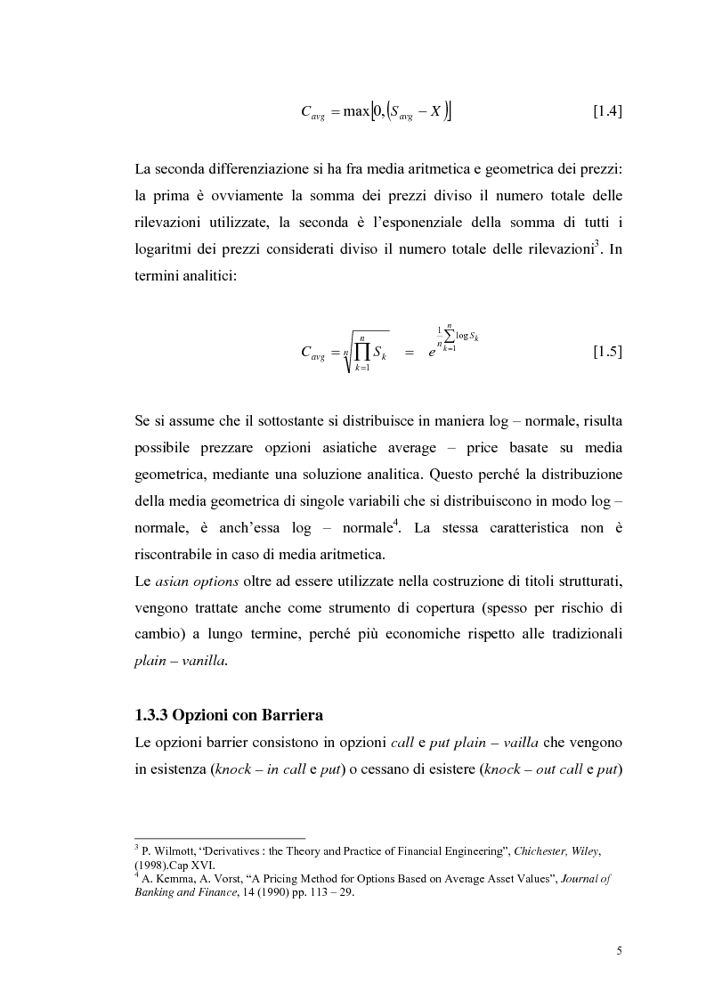 Anteprima della tesi: L'analisi del profilo di rischio ed il pricing di un titolo index-linked attraverso la simulazione Monte Carlo, Pagina 5