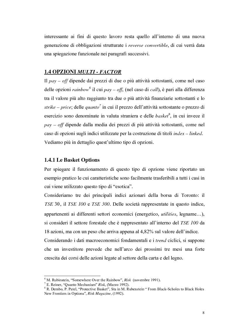 Anteprima della tesi: L'analisi del profilo di rischio ed il pricing di un titolo index-linked attraverso la simulazione Monte Carlo, Pagina 8