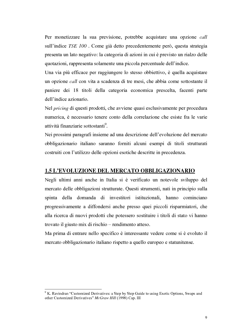 Anteprima della tesi: L'analisi del profilo di rischio ed il pricing di un titolo index-linked attraverso la simulazione Monte Carlo, Pagina 9
