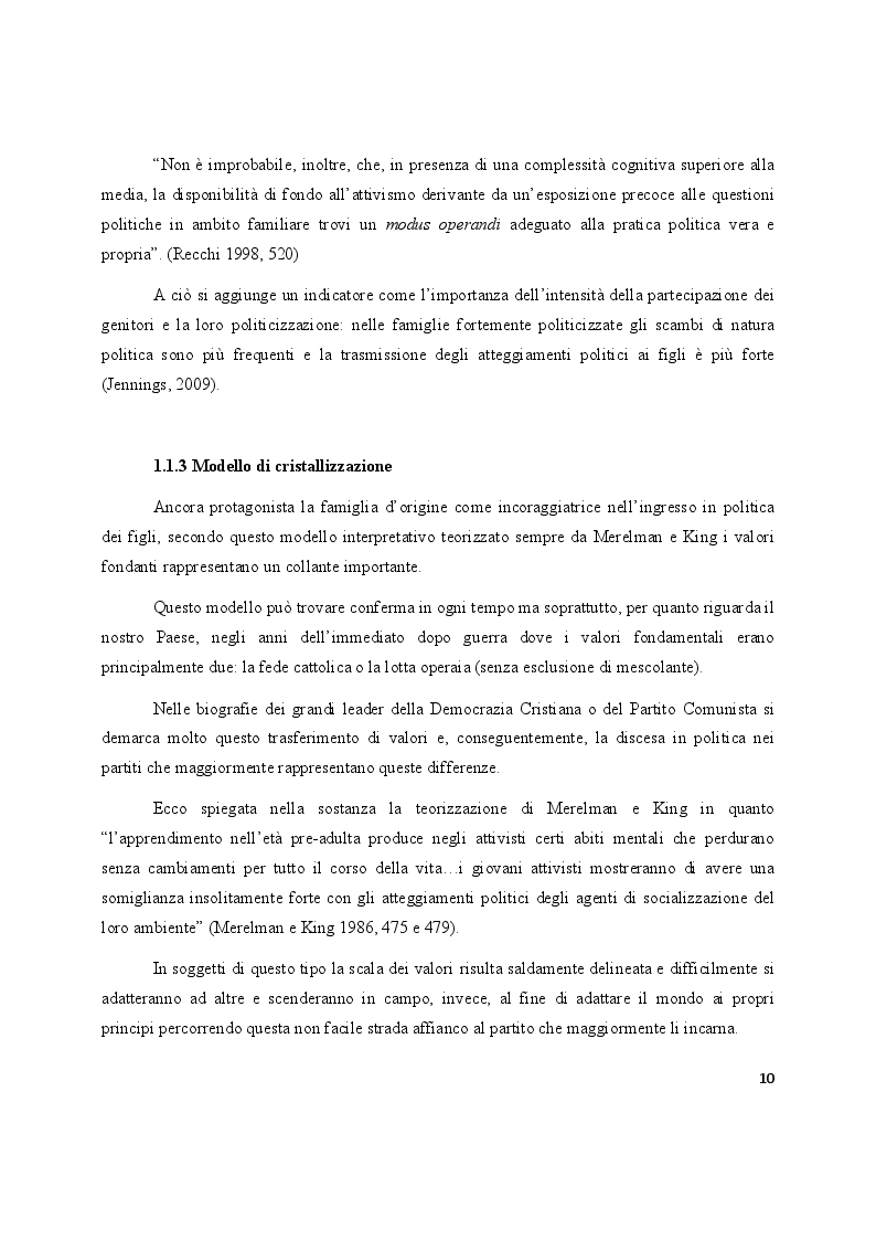 Anteprima della tesi: La partecipazione politica dei giovani. Un’indagine qualitativa su esperienze e motivazioni, Pagina 4