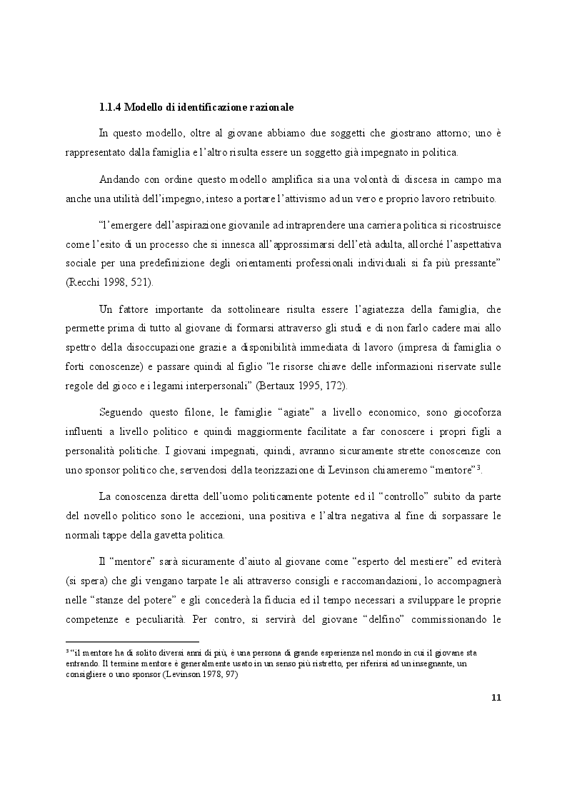 Anteprima della tesi: La partecipazione politica dei giovani. Un’indagine qualitativa su esperienze e motivazioni, Pagina 5