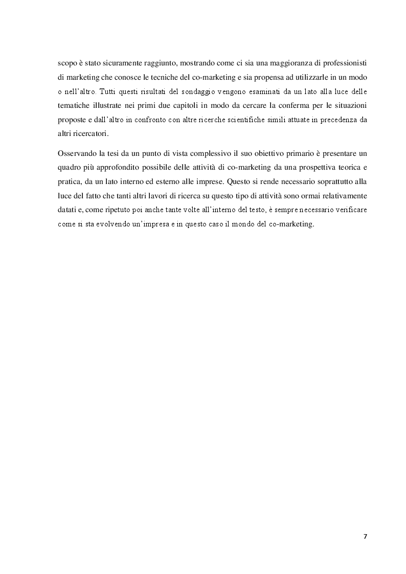 Anteprima della tesi: Il co-marketing: metodologia del marketing del cambiamento, Pagina 6