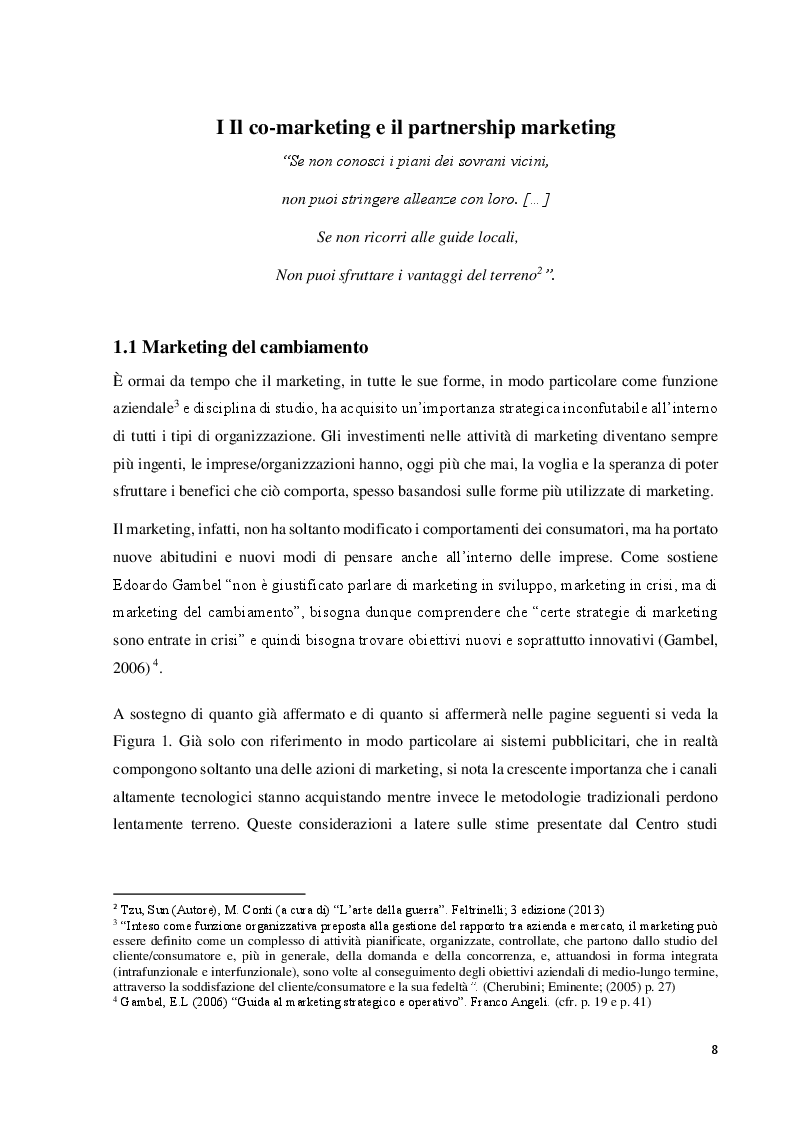 Anteprima della tesi: Il co-marketing: metodologia del marketing del cambiamento, Pagina 7