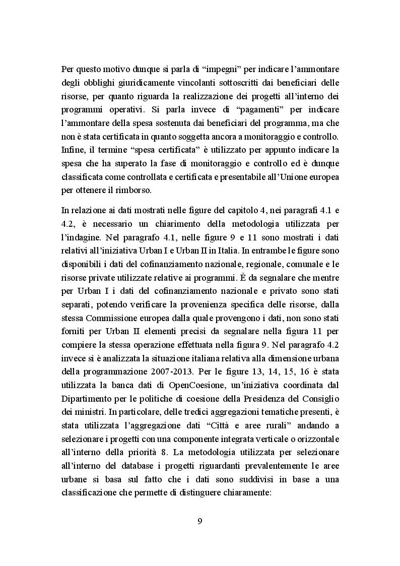 Anteprima della tesi: La politica di coesione europea per le aree urbane: attuazione, impatto e prospettive, Pagina 6