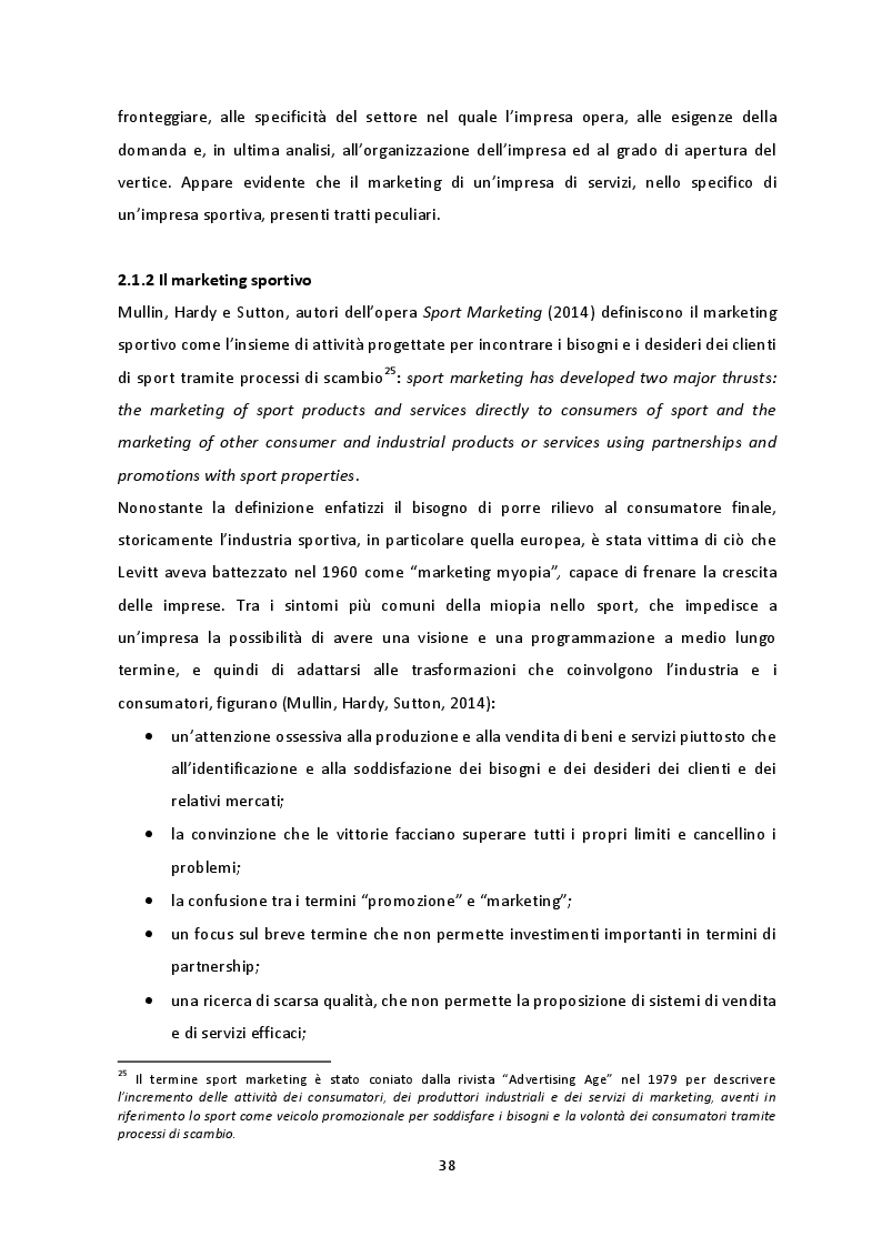 Anteprima della tesi: Prospettive di crescita del Campionato di SuperLega. La necessità di un percorso virtuoso a tre protagonisti: pubblico, società e Lega Pallavolo Serie A, Pagina 5