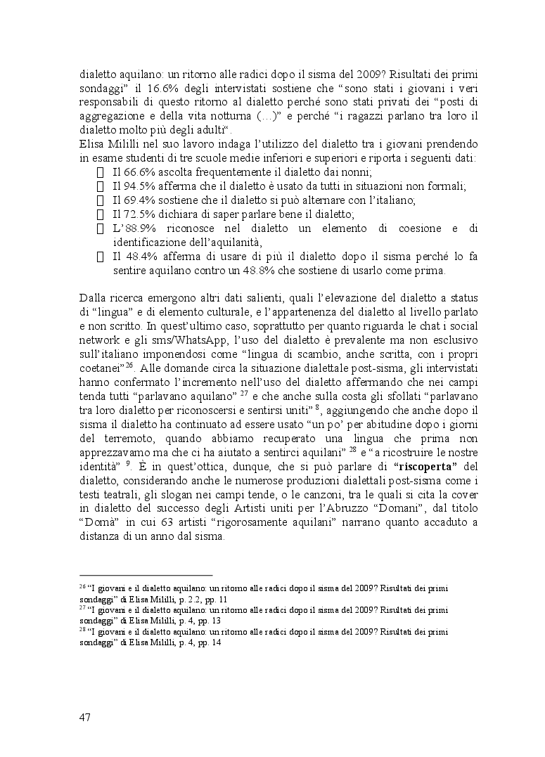 Anteprima della tesi: Ventitré secondi. I riflessi di una catastrofe naturale sul linguaggio di una comunità locale, Pagina 5