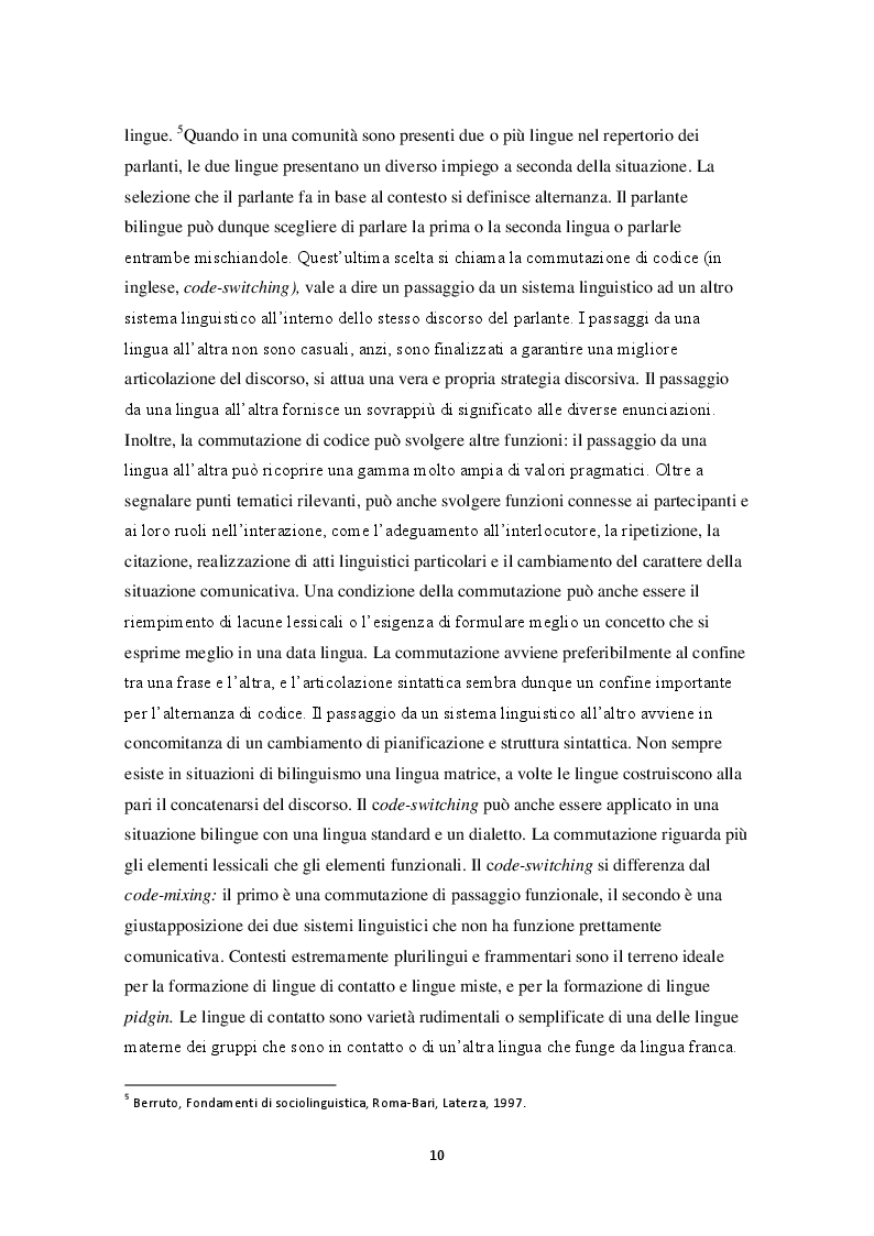 Anteprima della tesi: Lo spanglish in letteratura, Pagina 6