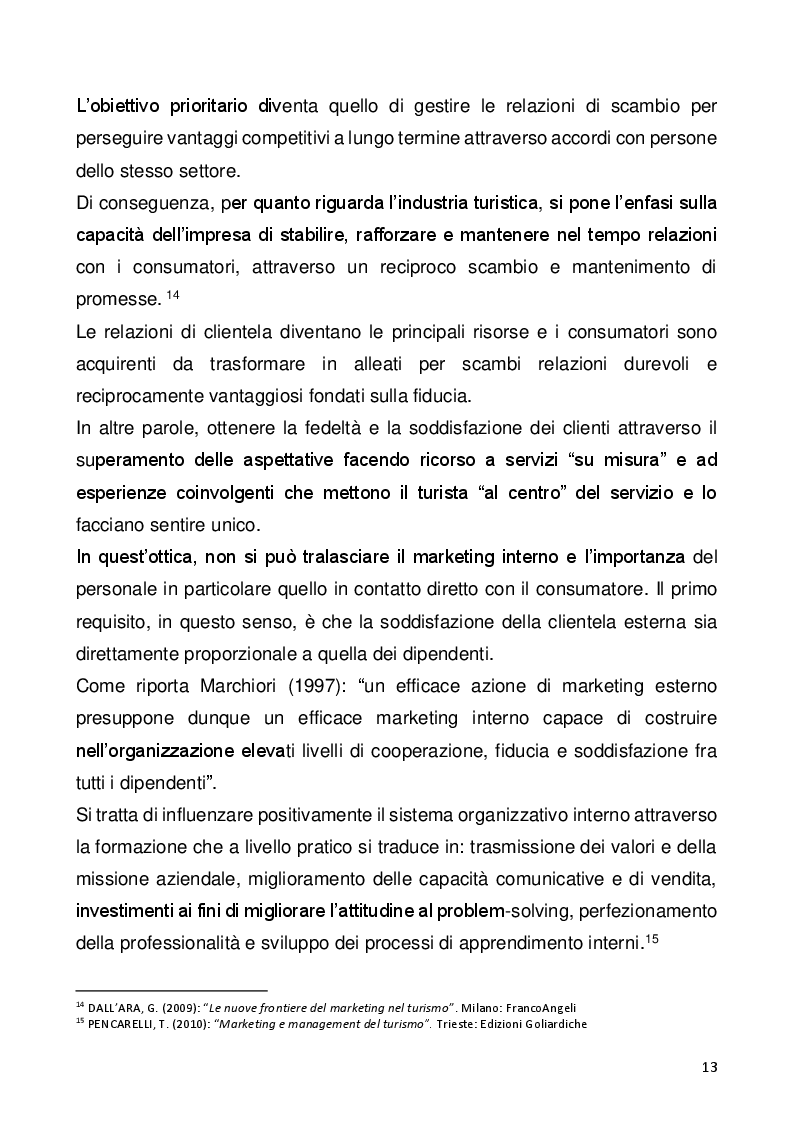 Estratto dalla tesi: Il ruolo del brand nel settore turistico