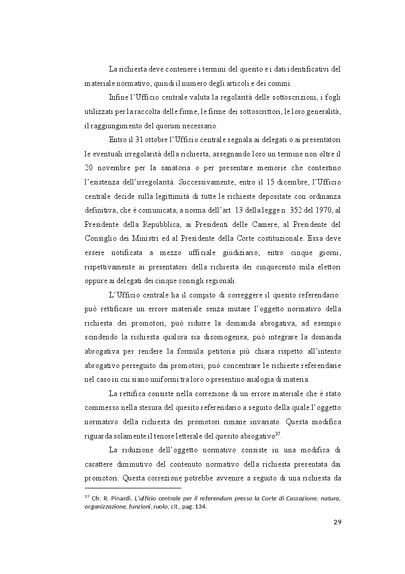 Anteprima della tesi: Il controllo sull’ammissibilità del referendum abrogativo e il rischio di un giudizio anticipato di legittimità costituzionale, Pagina 9
