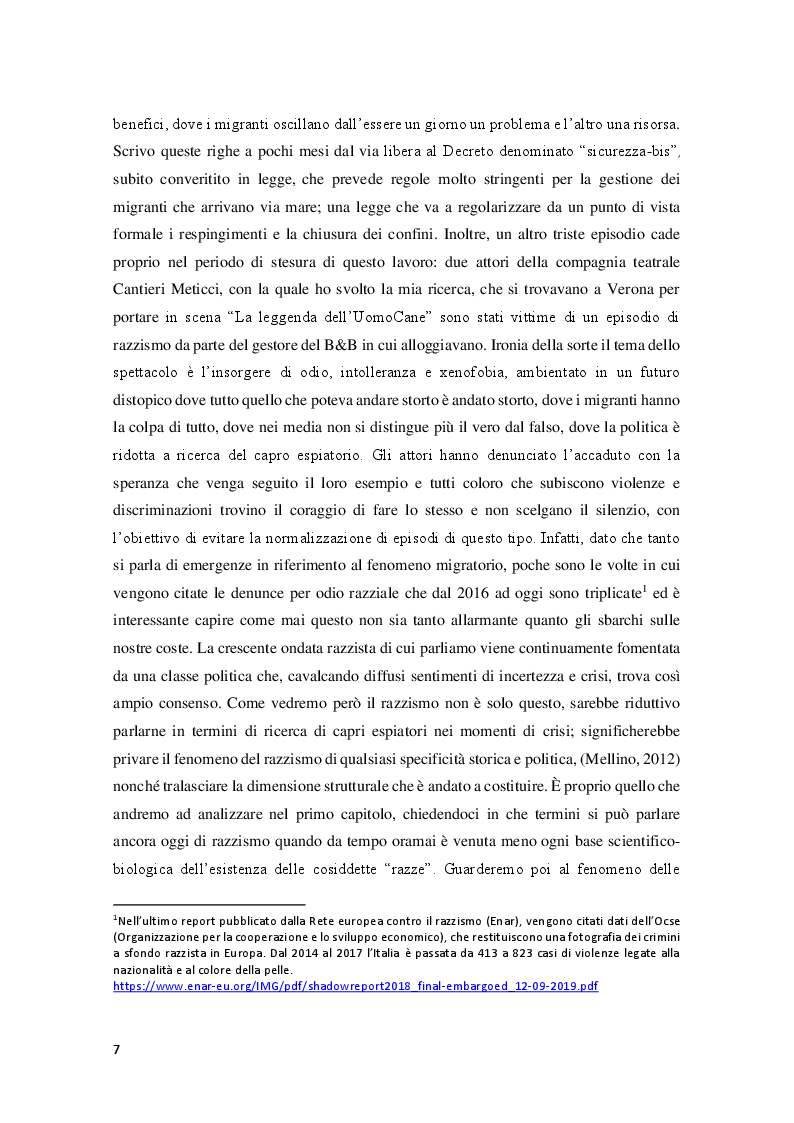 Anteprima della tesi: Sperimentare l'autoetnografia a teatro. Un percorso di ricerca qualitativa con i Cantieri Meticci a Bologna, Pagina 3