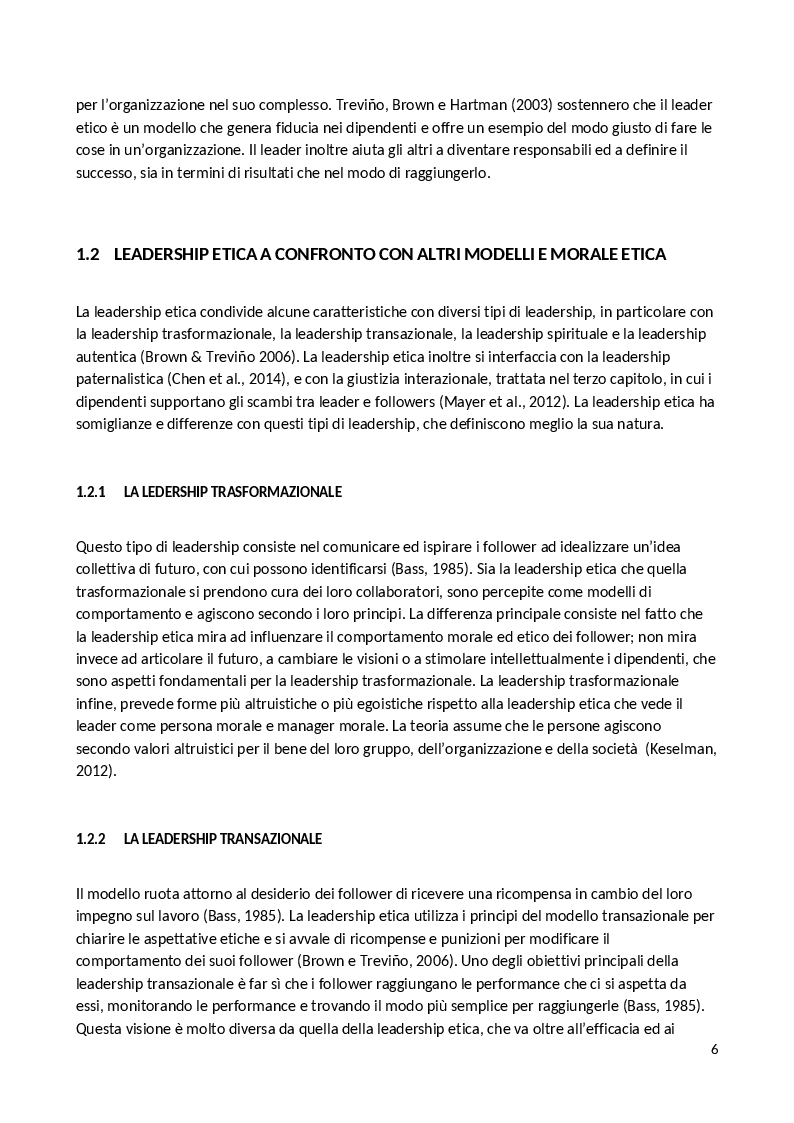 Anteprima della tesi: La Leadership Etica, Pagina 4
