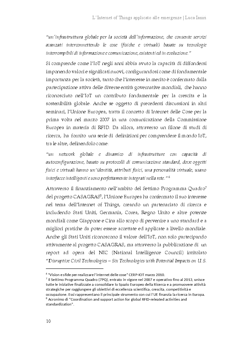 Anteprima della tesi: L'Internet of Things applicato alle emergenze, Pagina 7