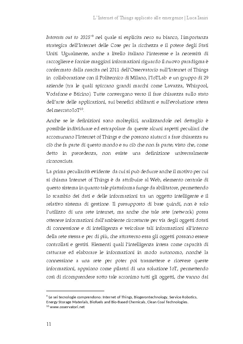 Anteprima della tesi: L'Internet of Things applicato alle emergenze, Pagina 8