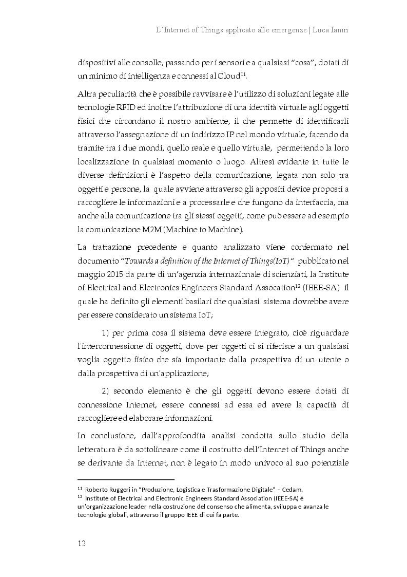 Anteprima della tesi: L'Internet of Things applicato alle emergenze, Pagina 9