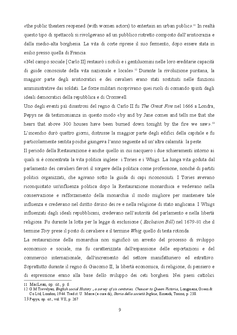Anteprima della tesi: Le riscritture di Shakespeare durante la Restaurazione inglese: Macbeth, The Tempest, King Lear., Pagina 7