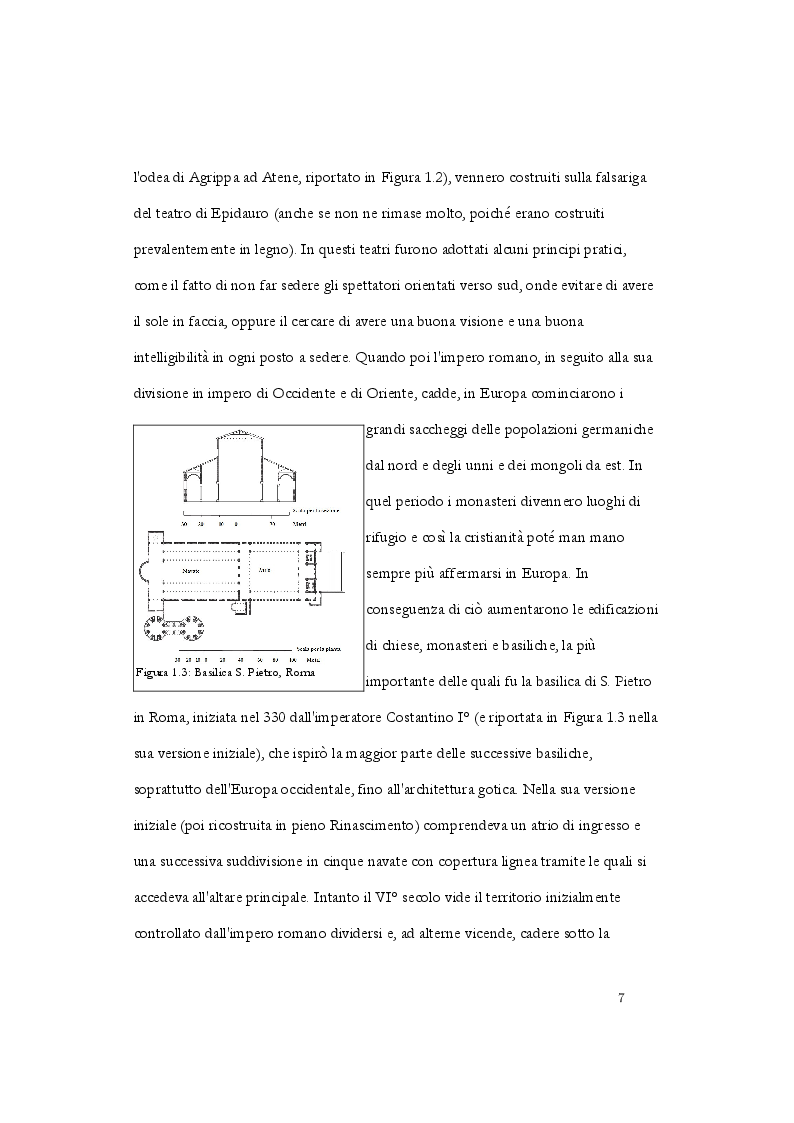 Anteprima della tesi: Analisi acustica e caratterizzazione sperimentale di un ambiente confinato: teatro parrocchiale S. Chiara in Roma, Pagina 4