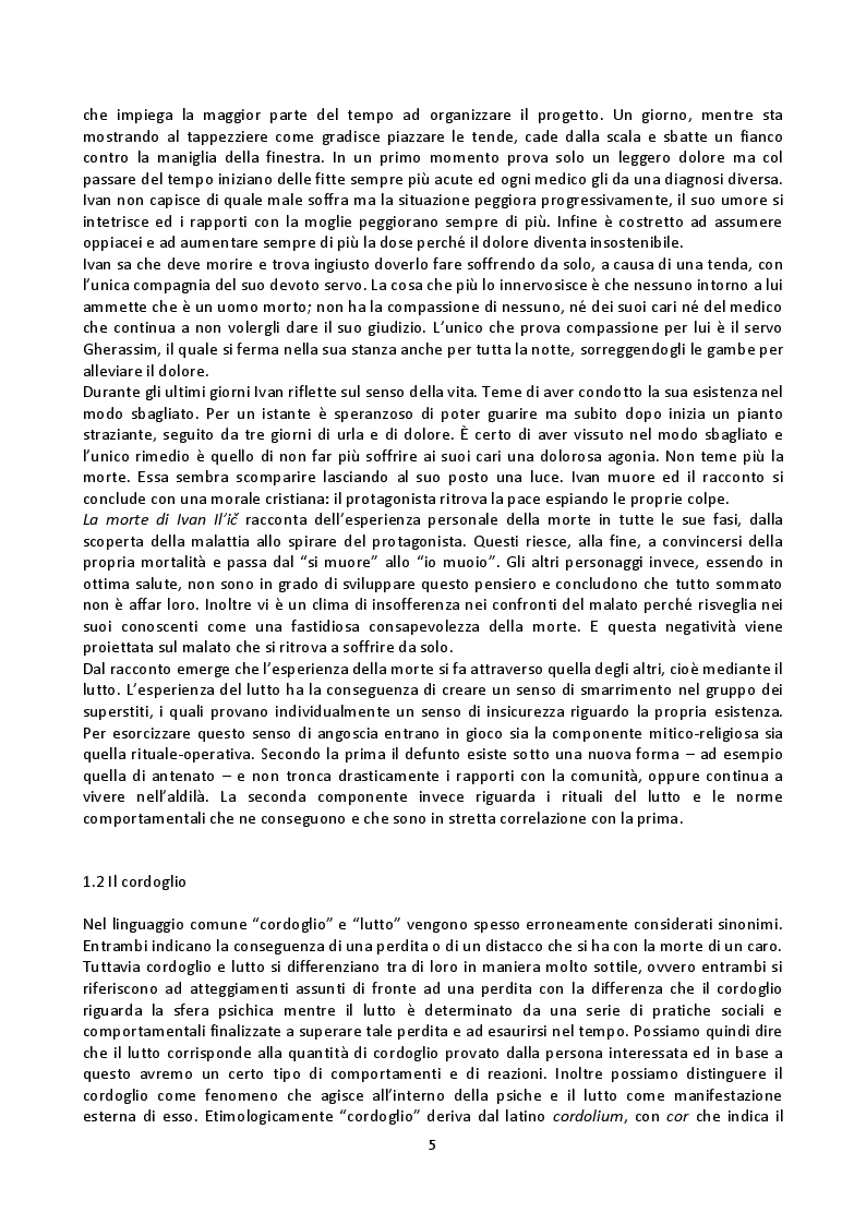 Anteprima della tesi: Fenomenologia della morte, tanatofobia e necrofilia nella società contemporanea, Pagina 3