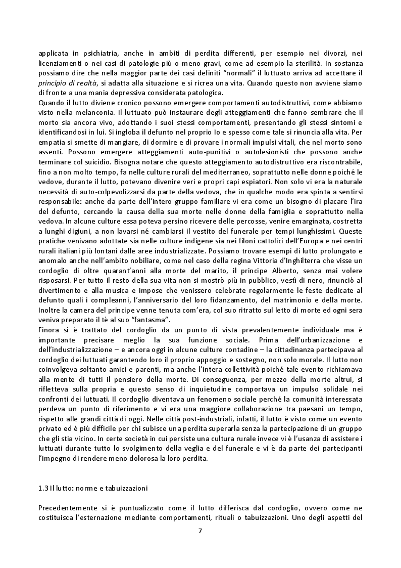 Anteprima della tesi: Fenomenologia della morte, tanatofobia e necrofilia nella società contemporanea, Pagina 5