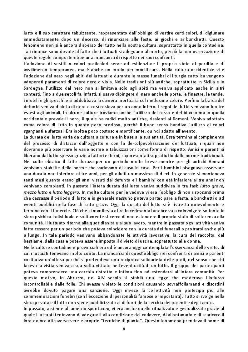 Anteprima della tesi: Fenomenologia della morte, tanatofobia e necrofilia nella società contemporanea, Pagina 6