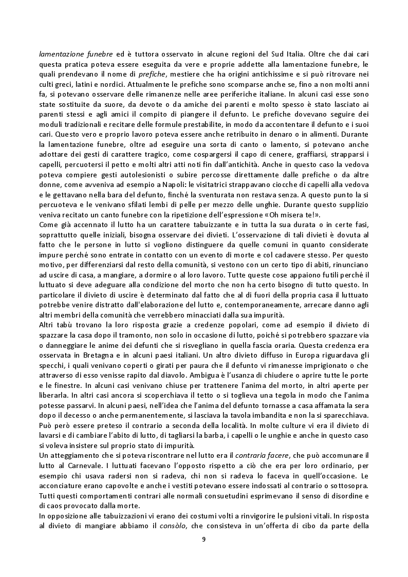 Anteprima della tesi: Fenomenologia della morte, tanatofobia e necrofilia nella società contemporanea, Pagina 7