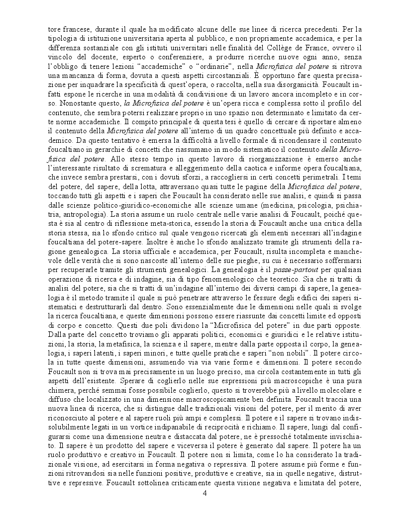 Anteprima della tesi: Il concetto di ''Pouvoir'' nella Microfisica del Potere di Michel Foucault, Pagina 3
