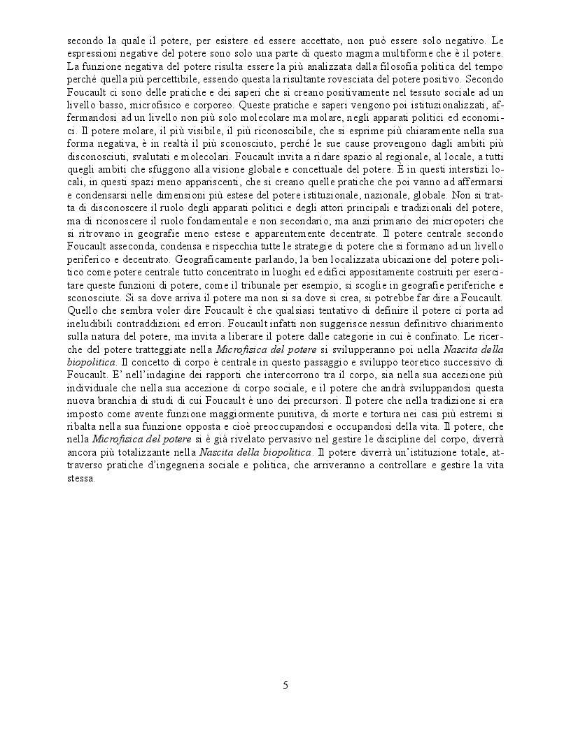 Anteprima della tesi: Il concetto di ''Pouvoir'' nella Microfisica del Potere di Michel Foucault, Pagina 4