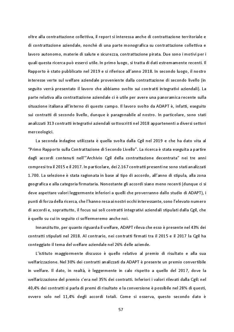 Anteprima della tesi: Welfare Aziendale e Contrattazione di Secondo Livello. Il caso delle aziende milanesi del terziario, Pagina 8
