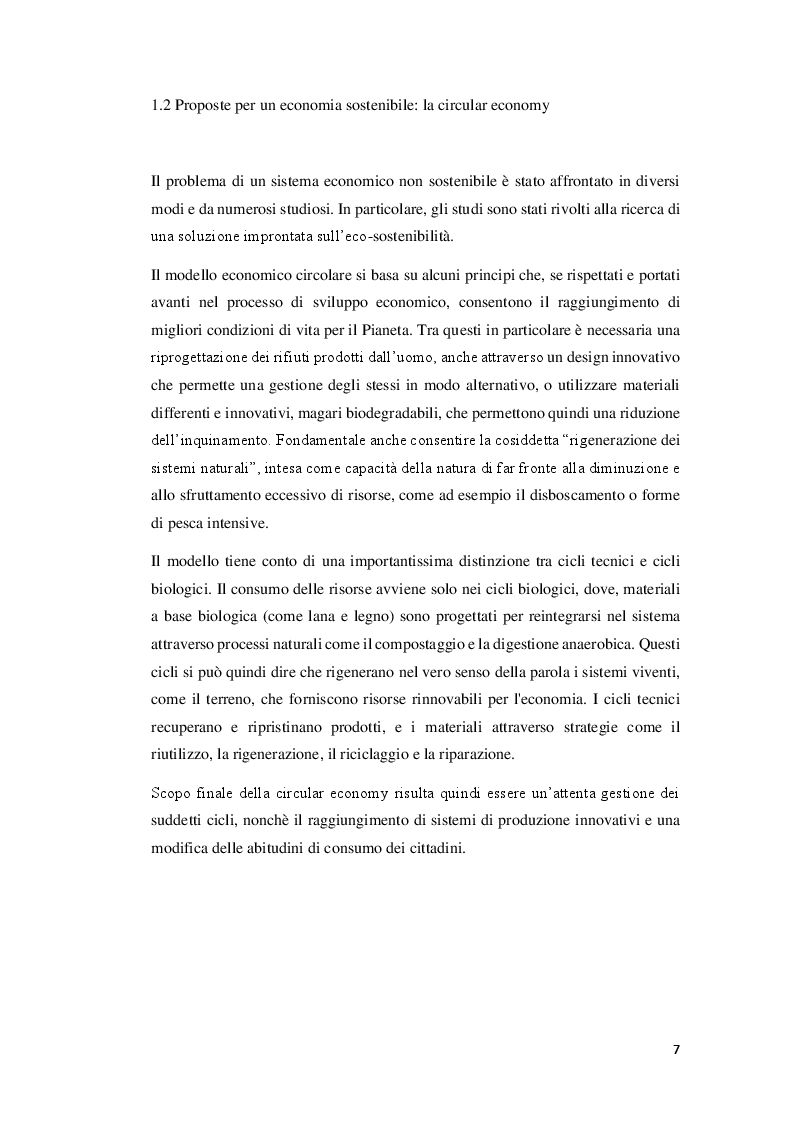 Estratto dalla tesi: Nuovi paradigmi per la sostenibilità: New Plastic Economy