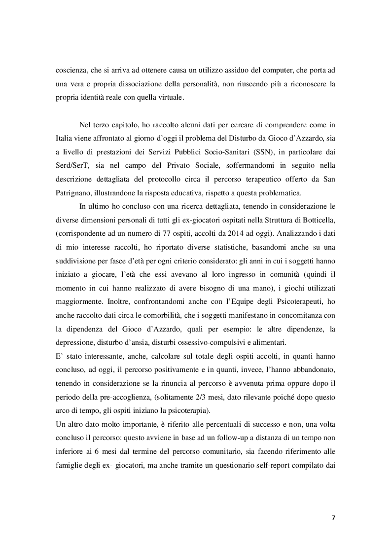 Anteprima della tesi: Disturbo da Gioco d'azzardo dall'Adolescenza all'età Adulta, Pagina 5