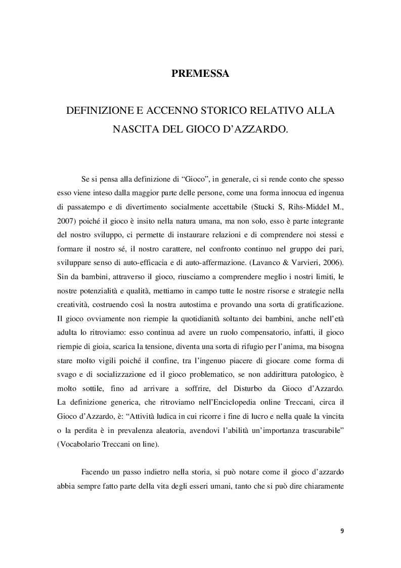 Anteprima della tesi: Disturbo da Gioco d'azzardo dall'Adolescenza all'età Adulta, Pagina 7