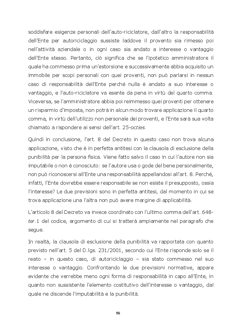 Anteprima della tesi: Autoriciclaggio e art. 25-octies D.lgs. 231/2001: come varia il principio di legalità, Pagina 8