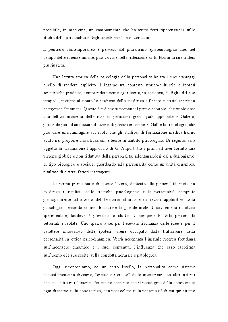 Anteprima della tesi: I Meccanismi di Difesa nella diagnosi psicologica attuale, Pagina 3