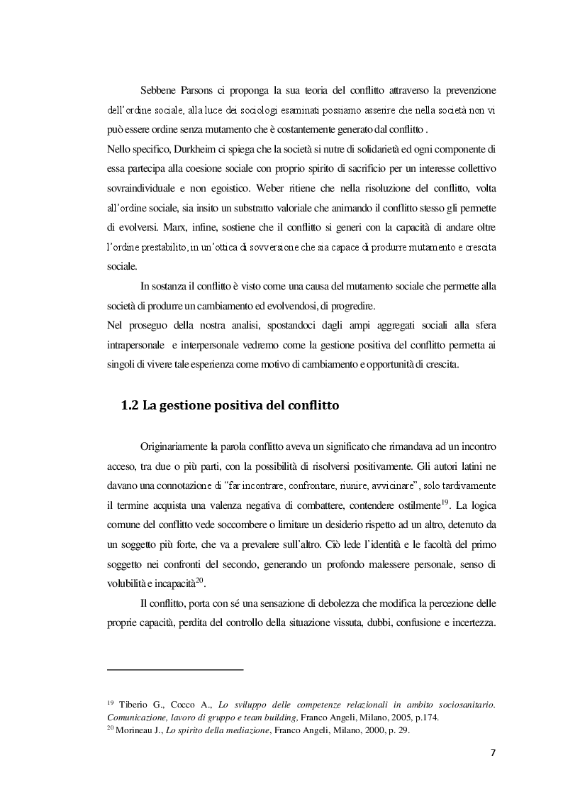 Anteprima della tesi: La Mediazione nei conflitti familiari, Pagina 8