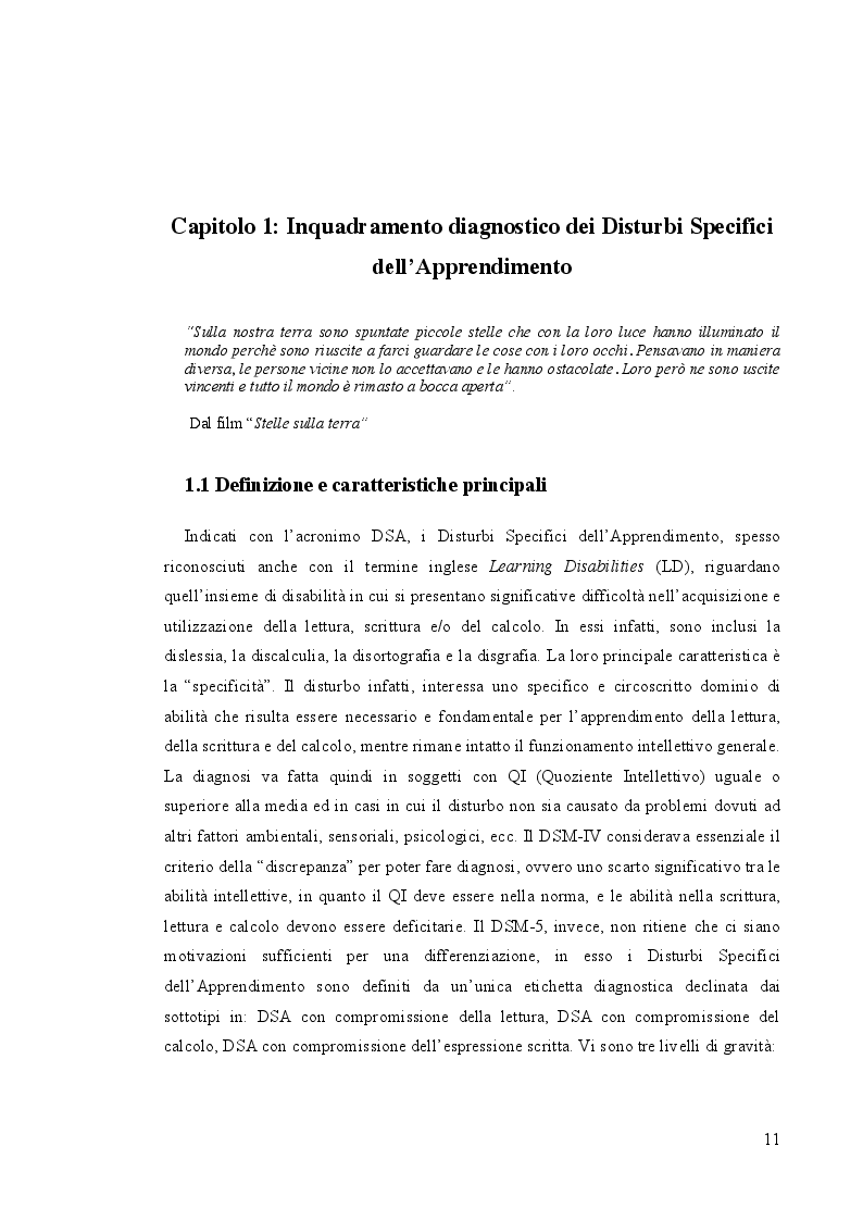 Anteprima della tesi: Il valore delle emozioni nei Disturbi Specifici dell’Apprendimento. Proposta di un piano emotivo strategico di supporto., Pagina 5