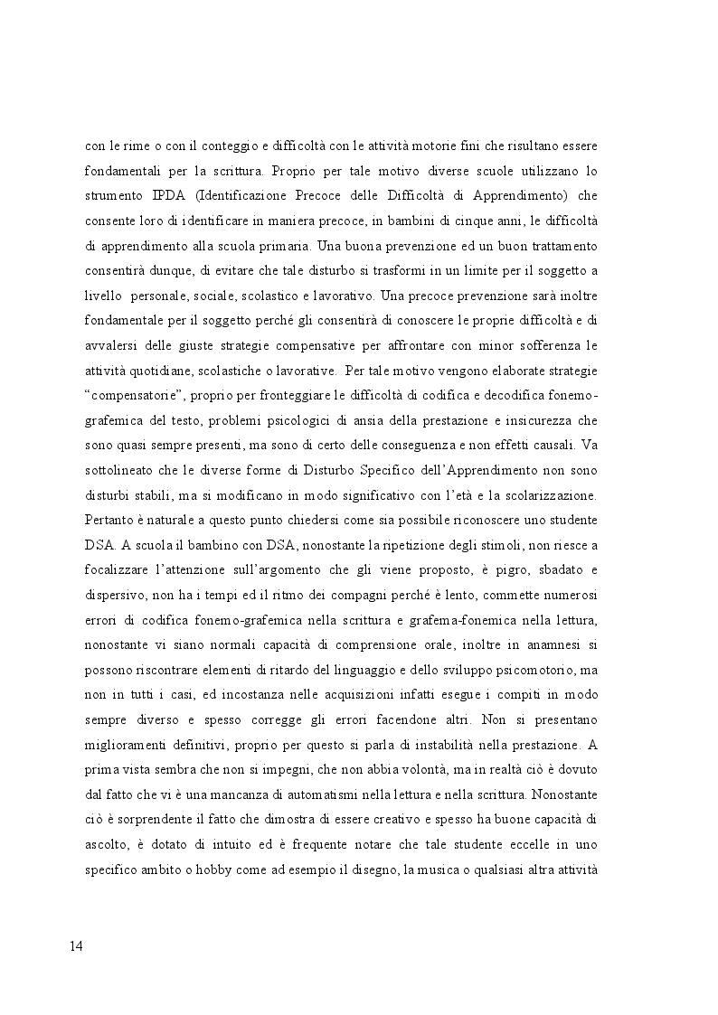Anteprima della tesi: Il valore delle emozioni nei Disturbi Specifici dell’Apprendimento. Proposta di un piano emotivo strategico di supporto., Pagina 8