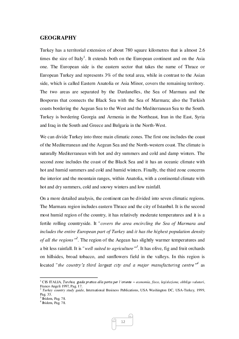 Anteprima della tesi: Turkey, an economic country in becoming between heritage and future, Pagina 5