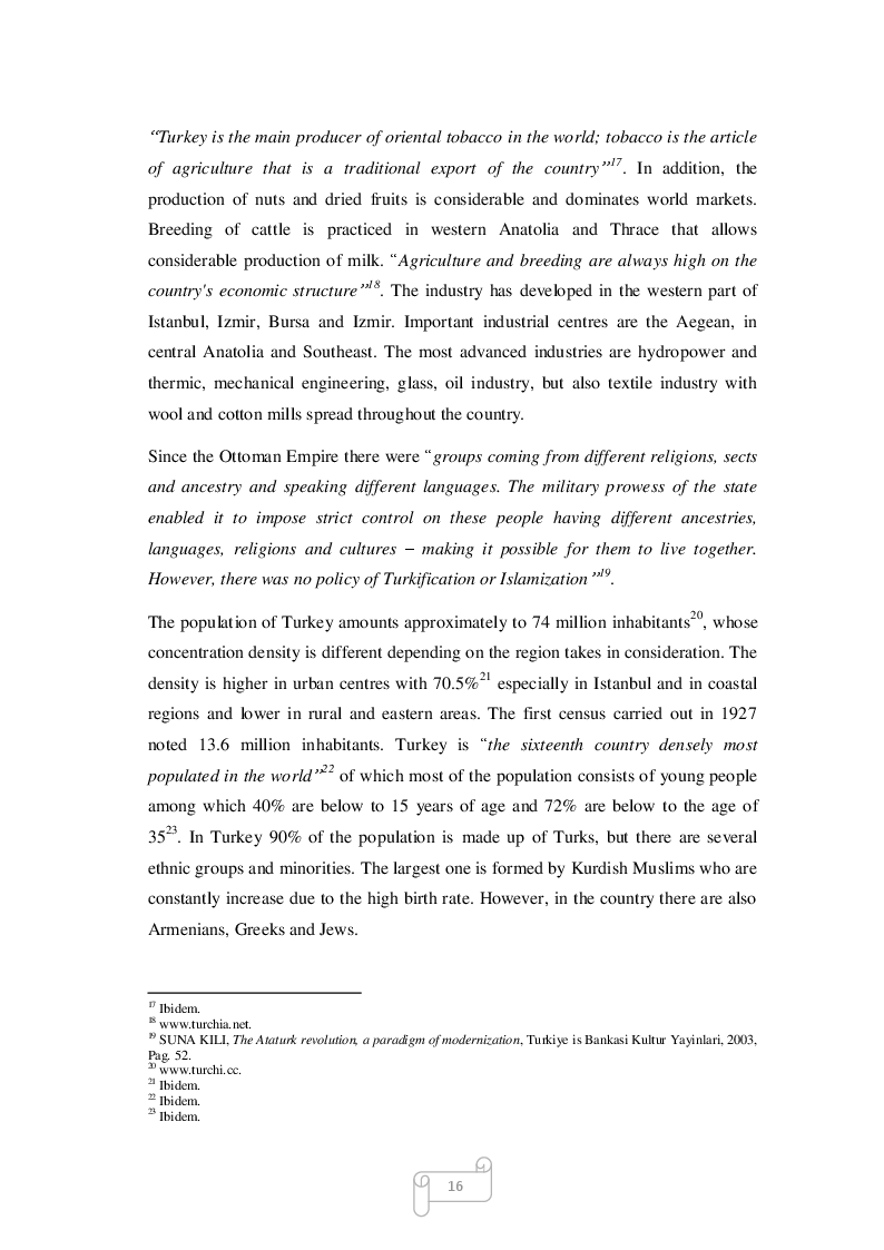 Anteprima della tesi: Turkey, an economic country in becoming between heritage and future, Pagina 9