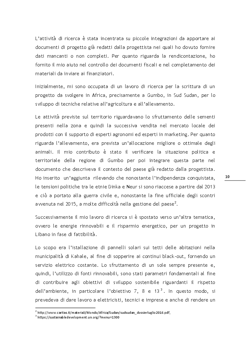 Anteprima della tesi: VIDES: la sfida di cooperazione per una ong in sud America. Analisi dei progetti per poterne trarre insegnamenti, Pagina 5