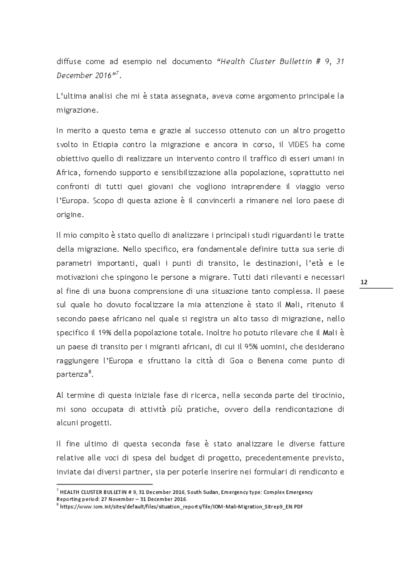 Anteprima della tesi: VIDES: la sfida di cooperazione per una ong in sud America. Analisi dei progetti per poterne trarre insegnamenti, Pagina 7