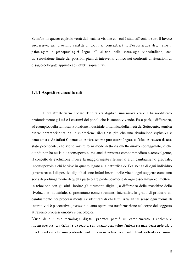 Estratto dalla tesi: Verso l'interrealtà: dinamiche psicologiche e derive psicopatologiche dei giochi online